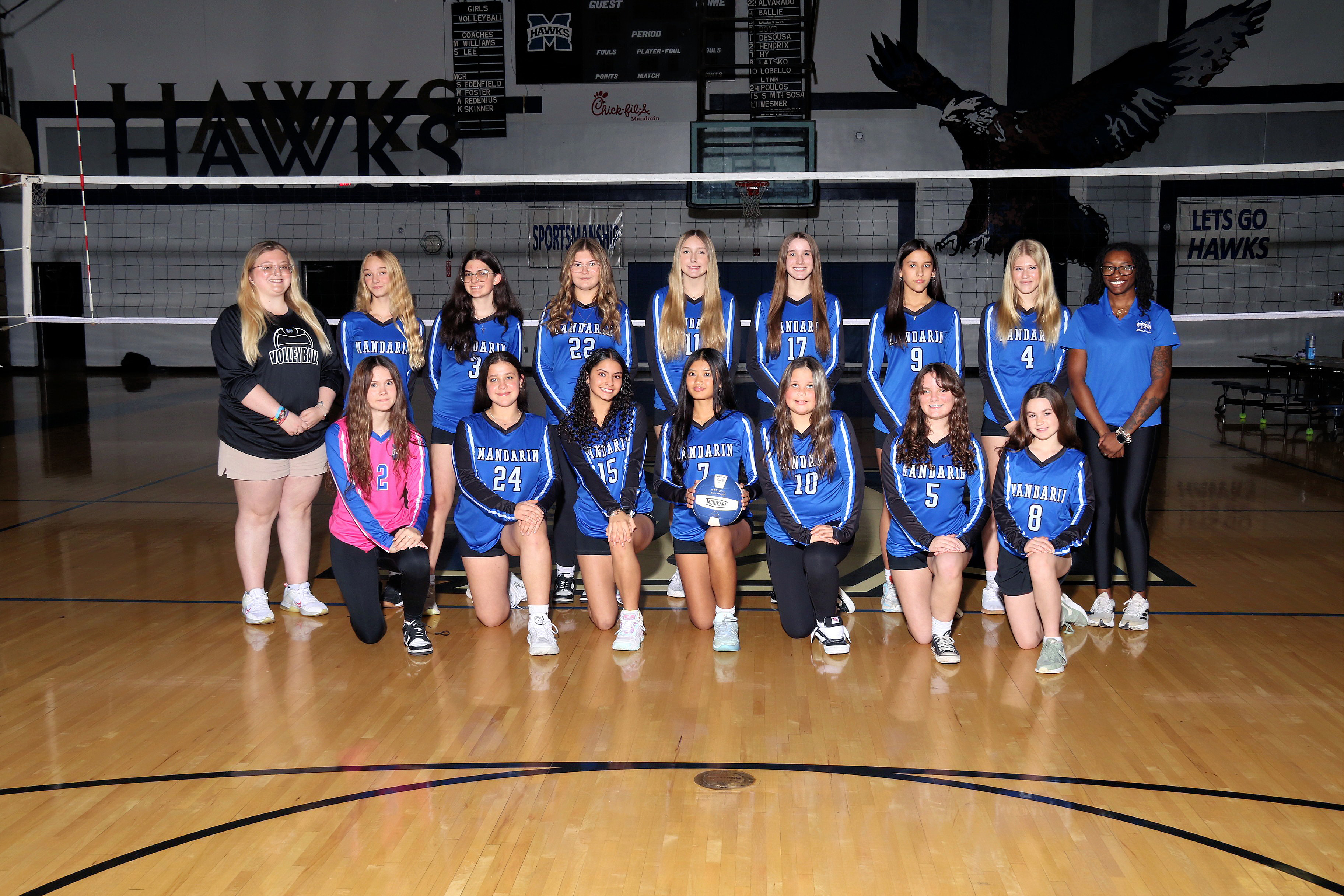 2025 Mandarin Middle Volleyball Team
