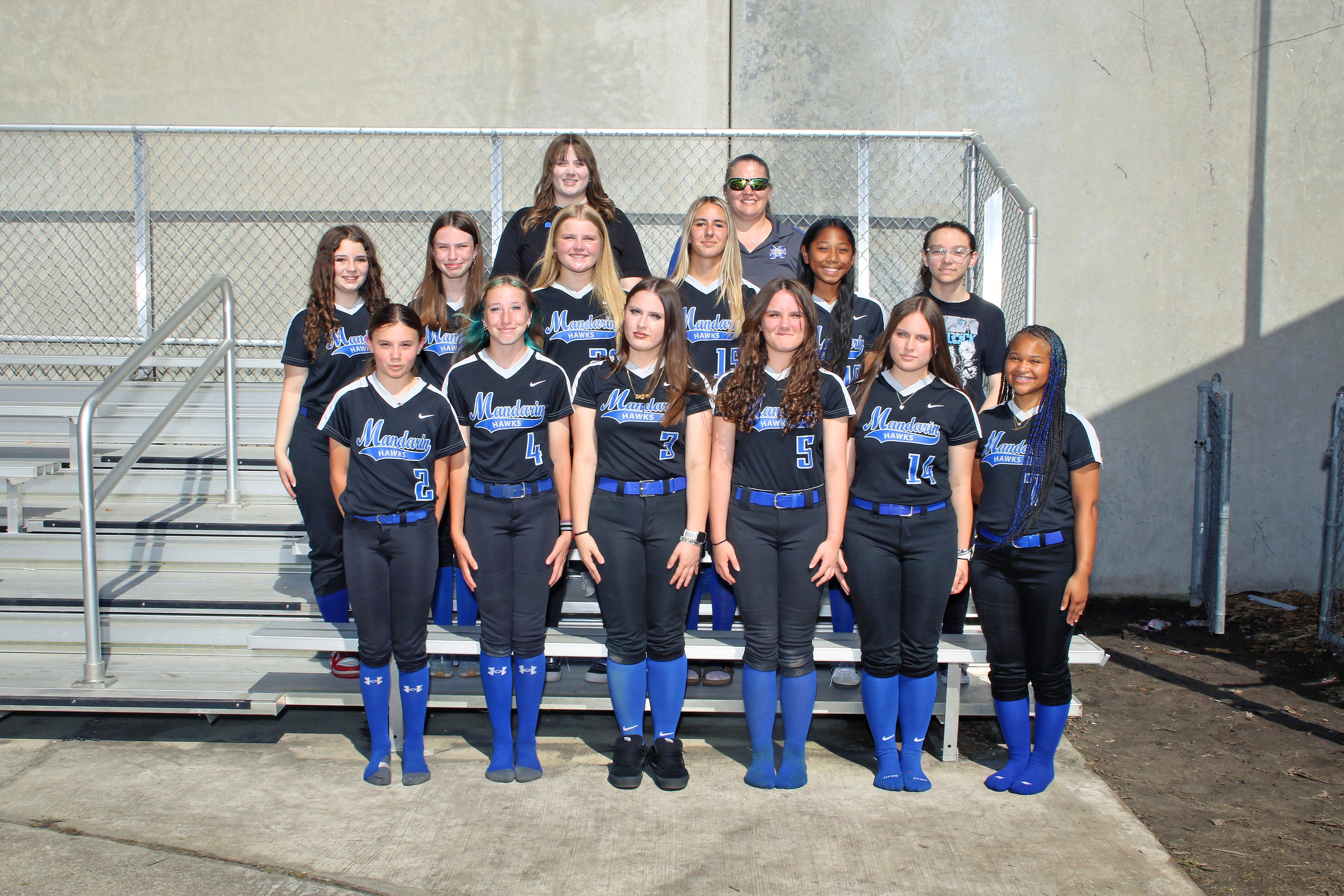 2026 Mandarin Middle Girls Softball Team