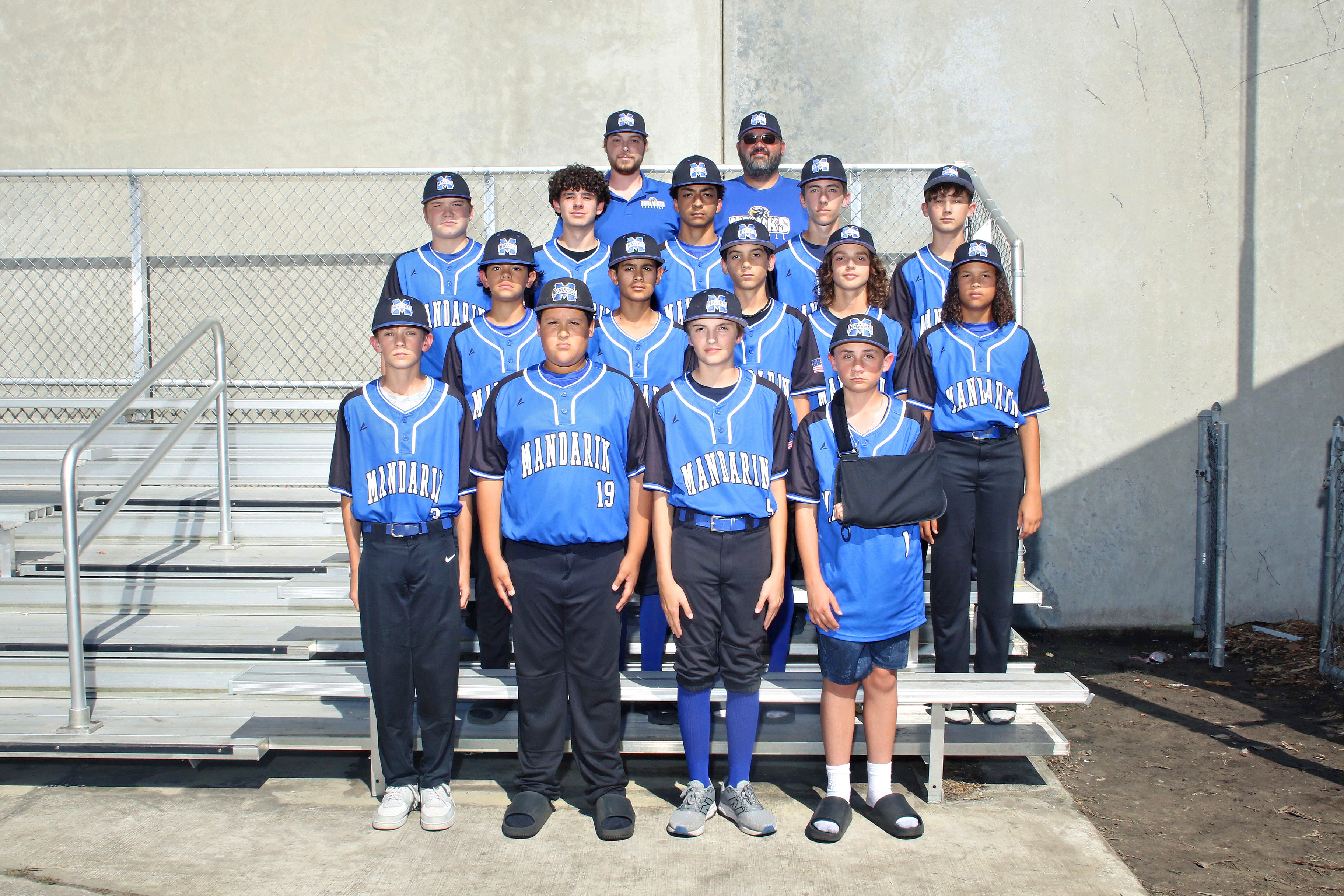 2026 Mandarin Middle Boys Baseball Team