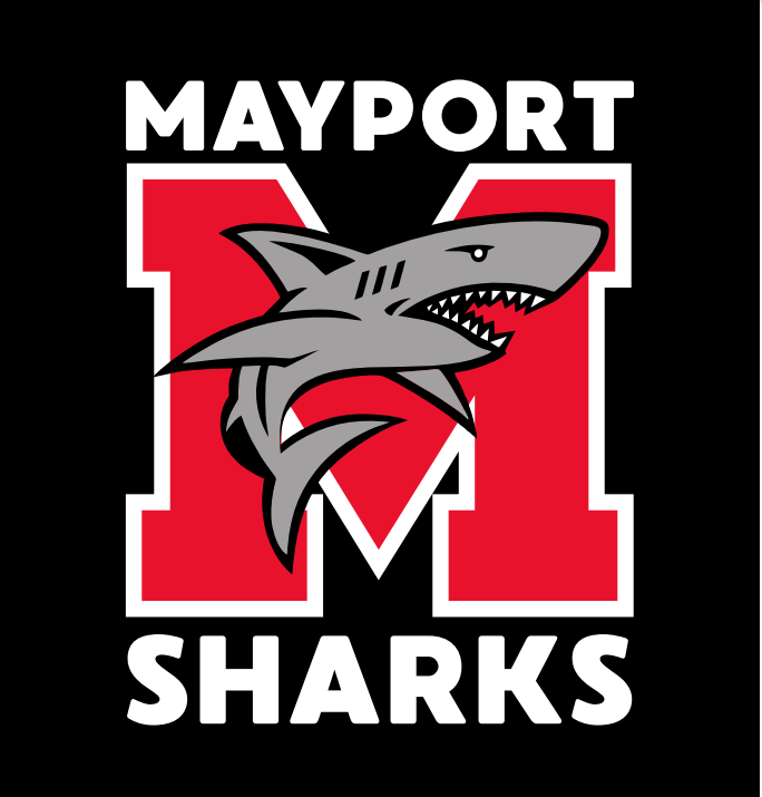 Mayport Sharks Black Logo