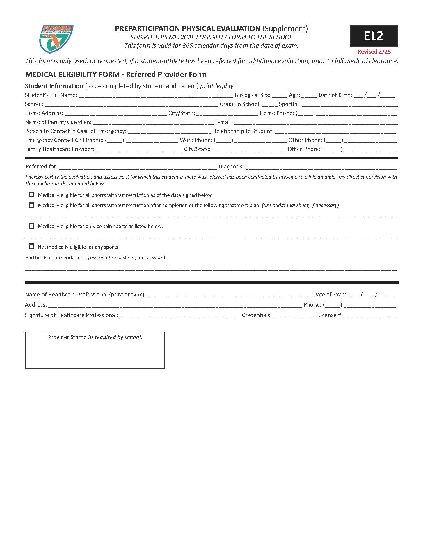 EL2 Form Page 5