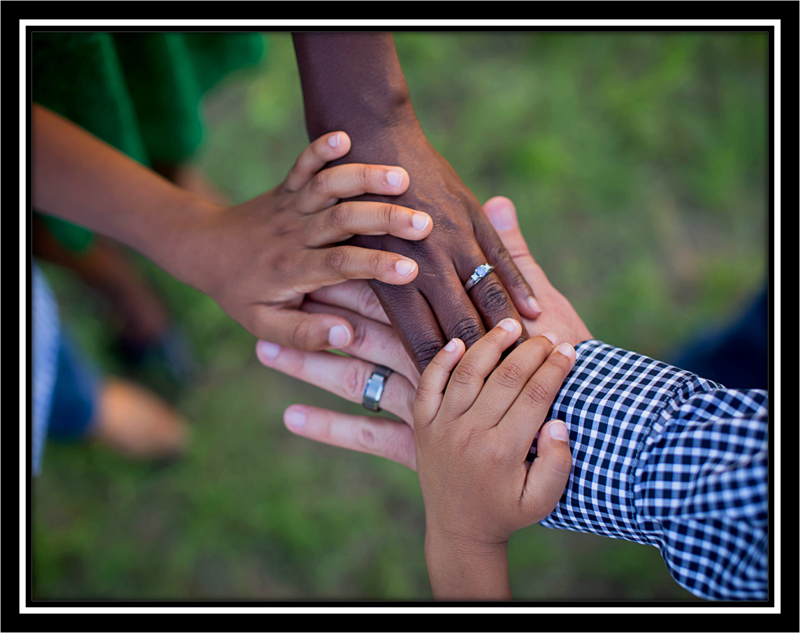 Hands together