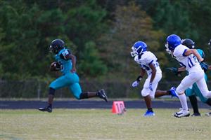 Students playing on a football game