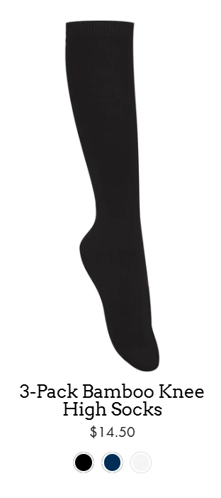 Tall black socks