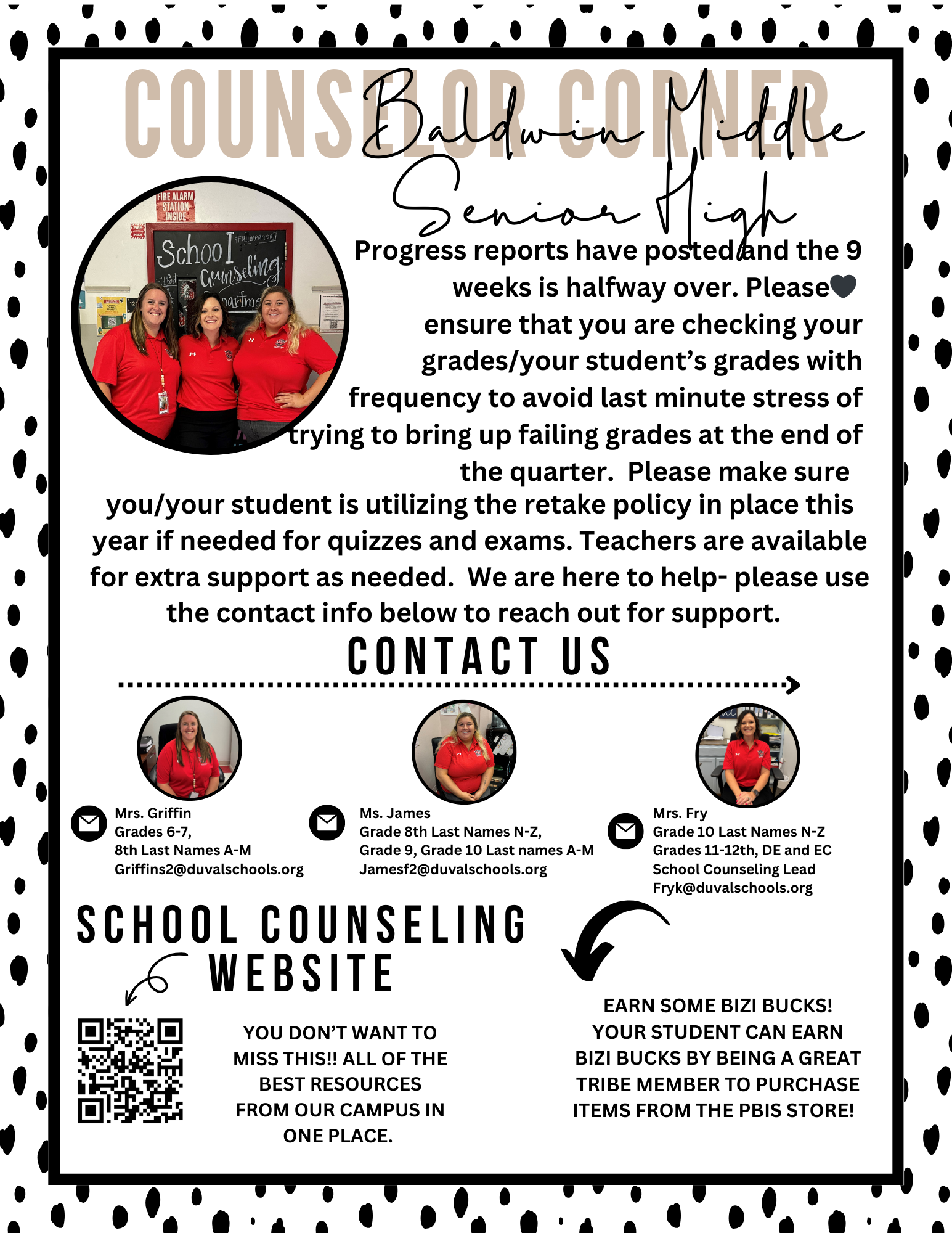 Counselor Updates Page 1