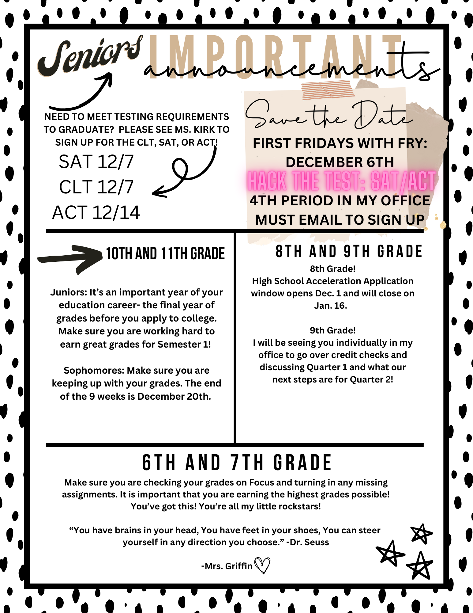 Counselor Updates Page 3
