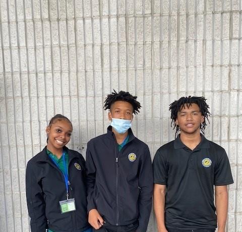 Students smiling for a picture