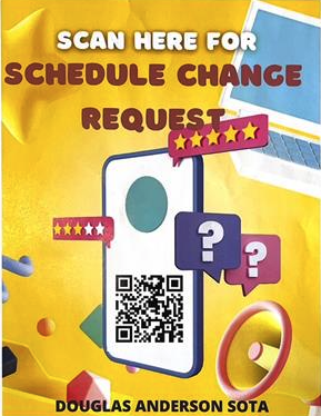 QR code for schedule change request