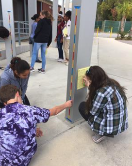 student working on a math lab