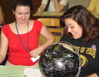 two students making notes