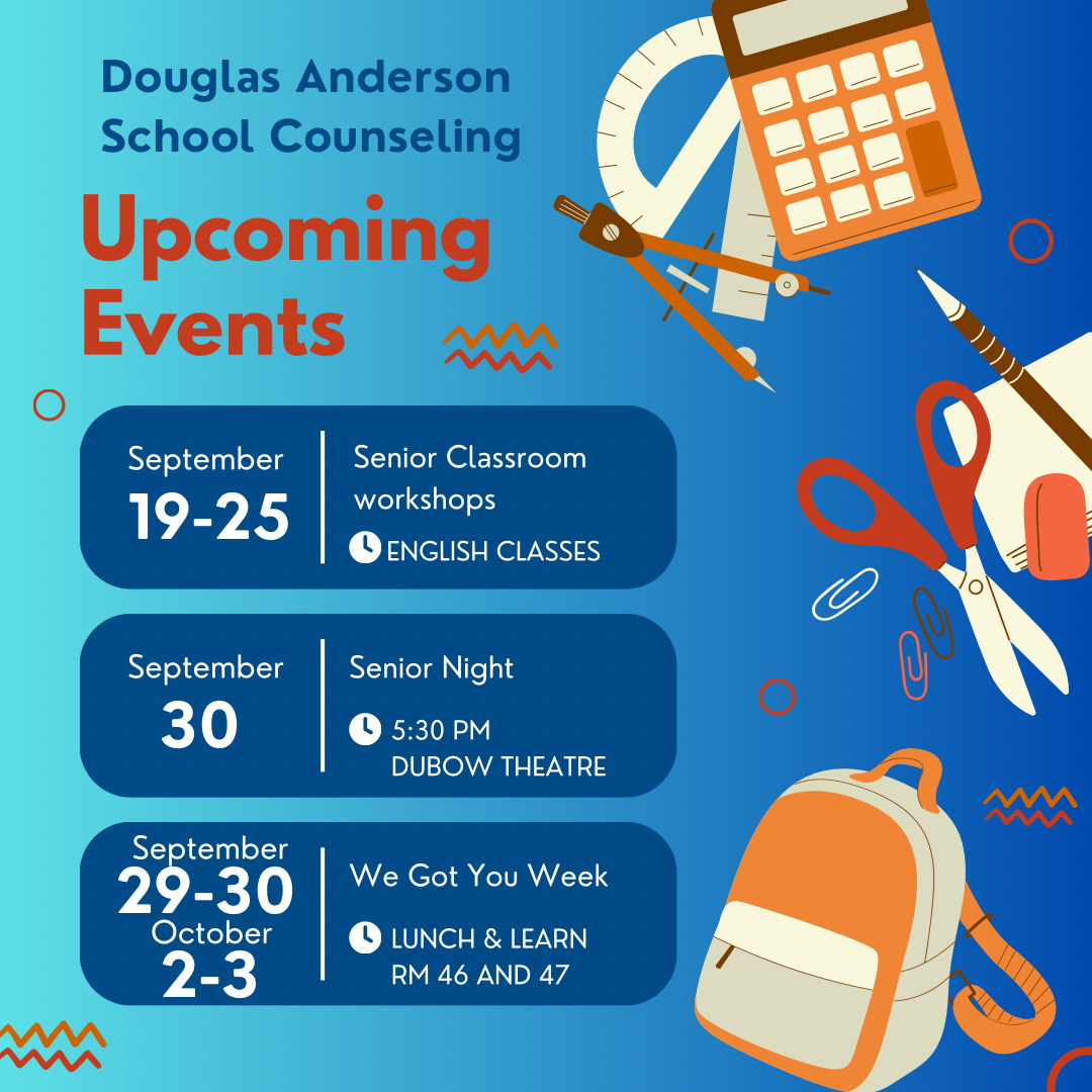 Upcoming Senior Events