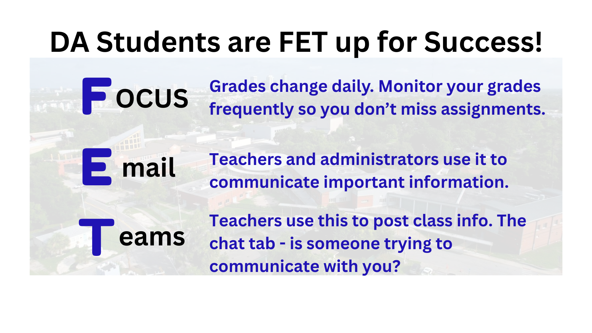 FET up for Success