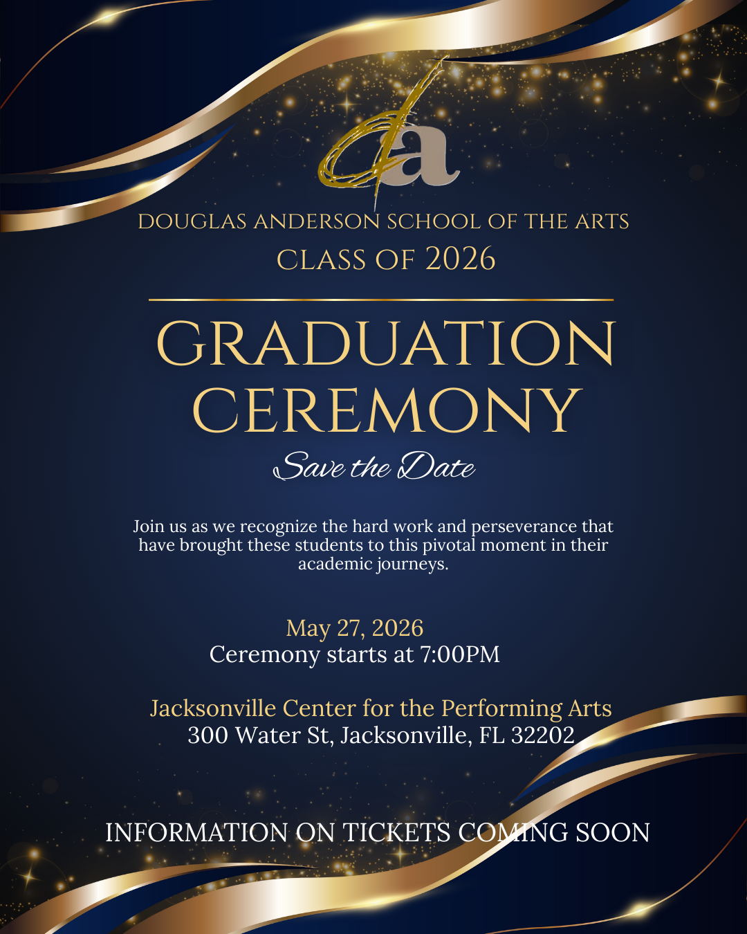 Graduation May 27, 2026 @ 7:00 PM