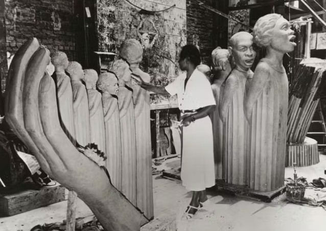 "Lift Every Voice and Sing " Sculpture Image from the New York Public Library
