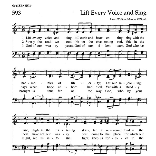 Lift Every Voice and Sing music
