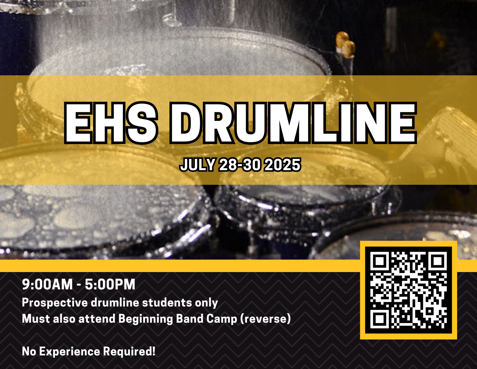 Register for drumline camp this summer