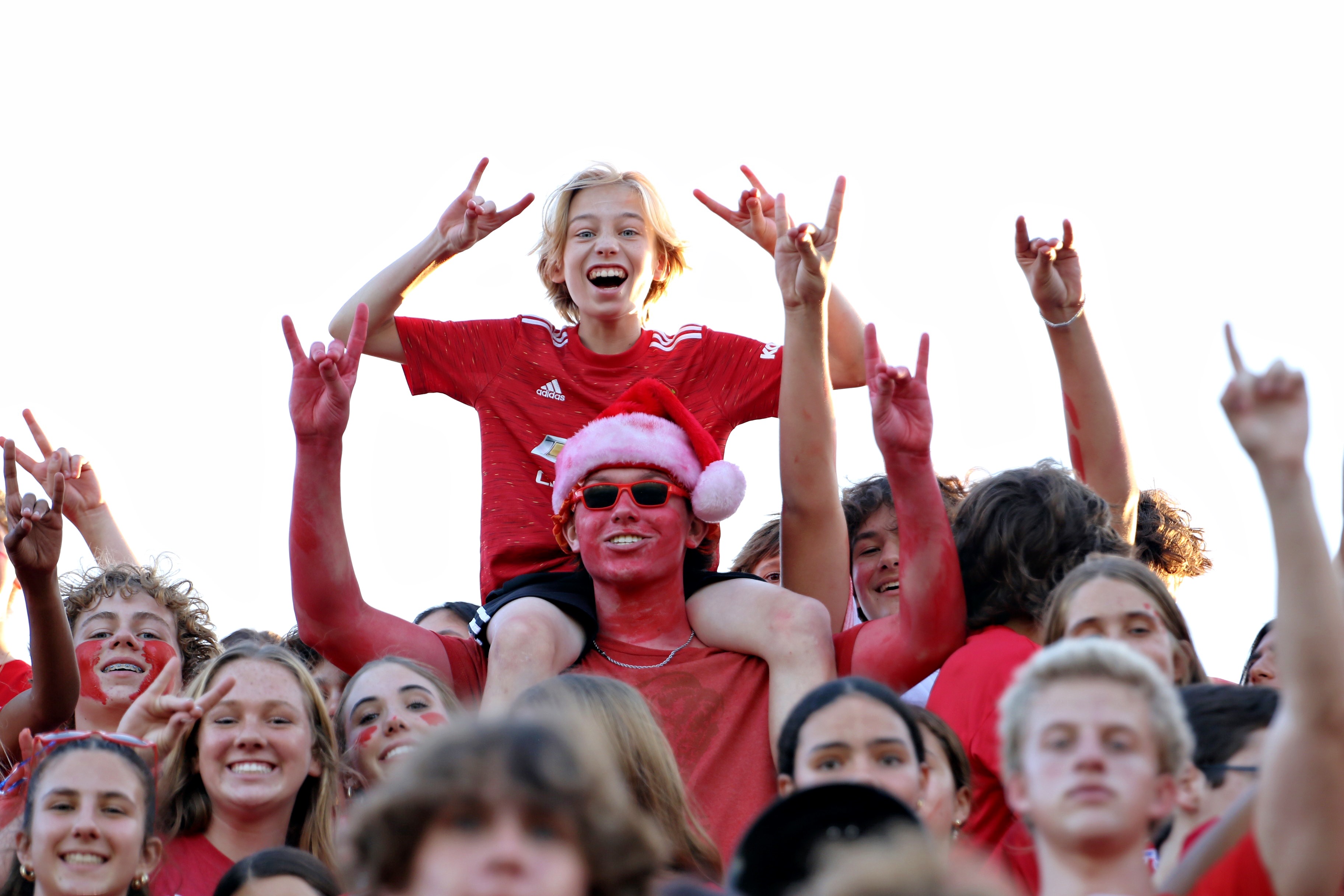 Students at a football game