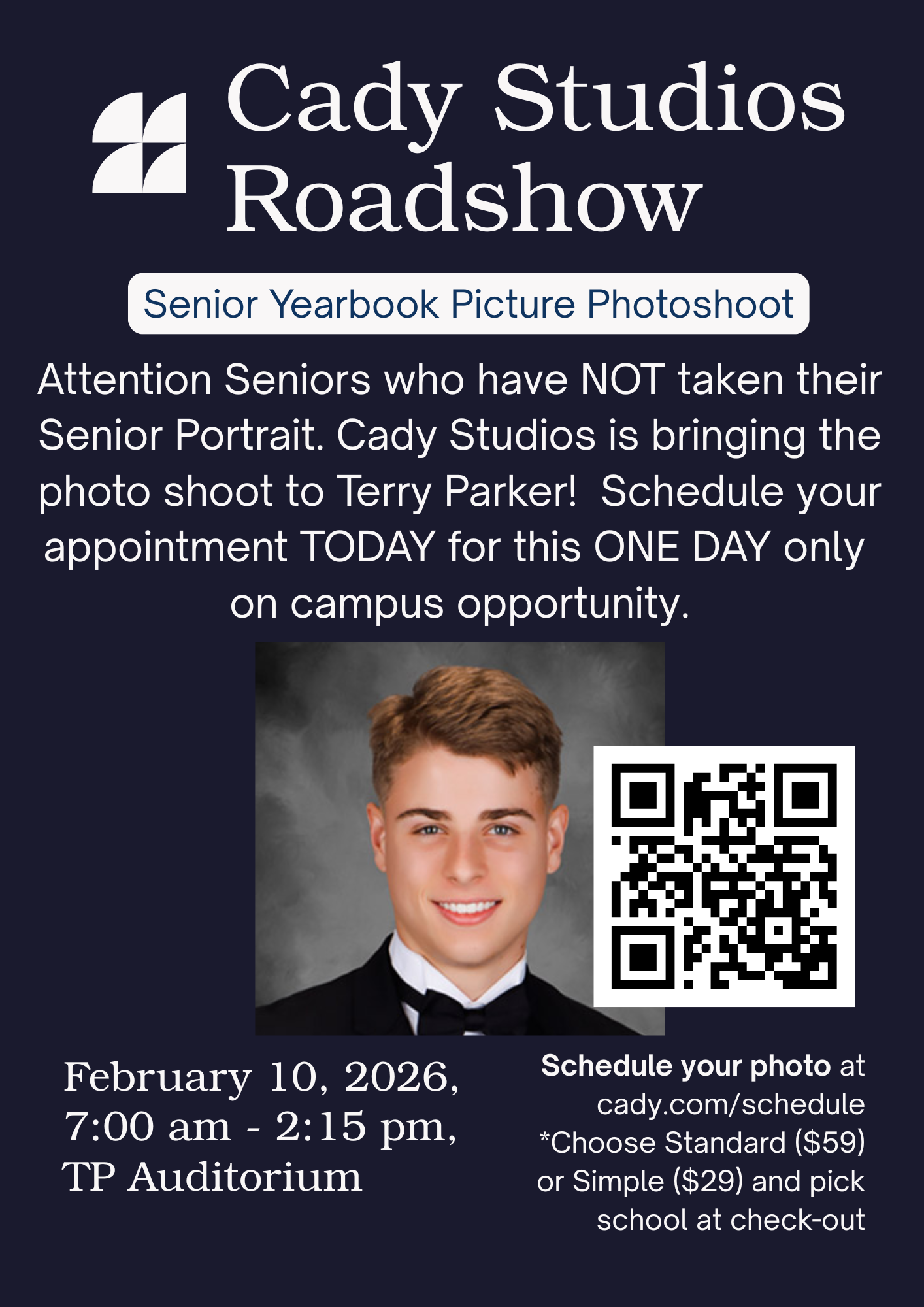 Cady Studios Roadshow is Feb. 10