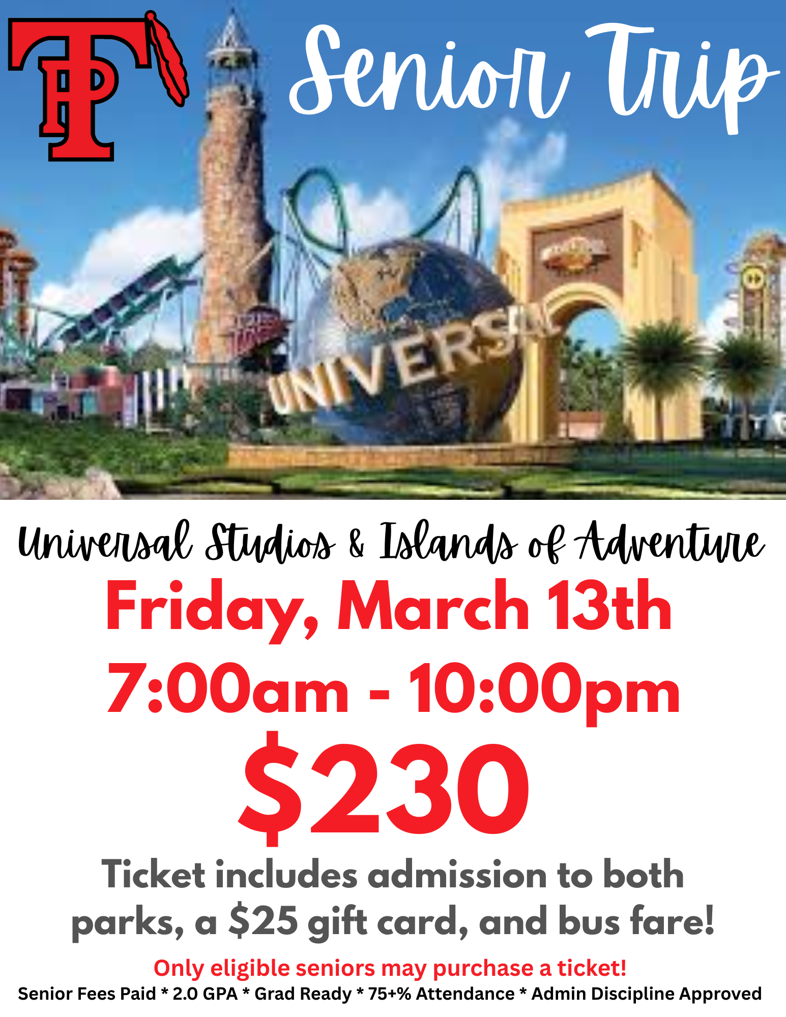 Senior Trip 2026 Information