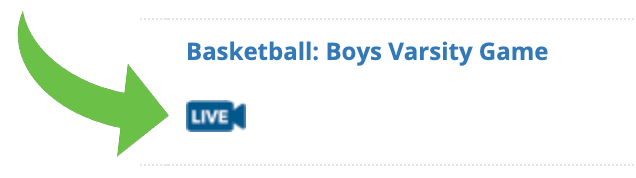 Image with texts "Basketball: Boys Varsity Game".