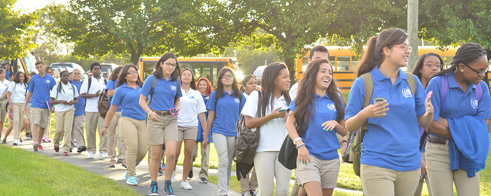 Students entering school