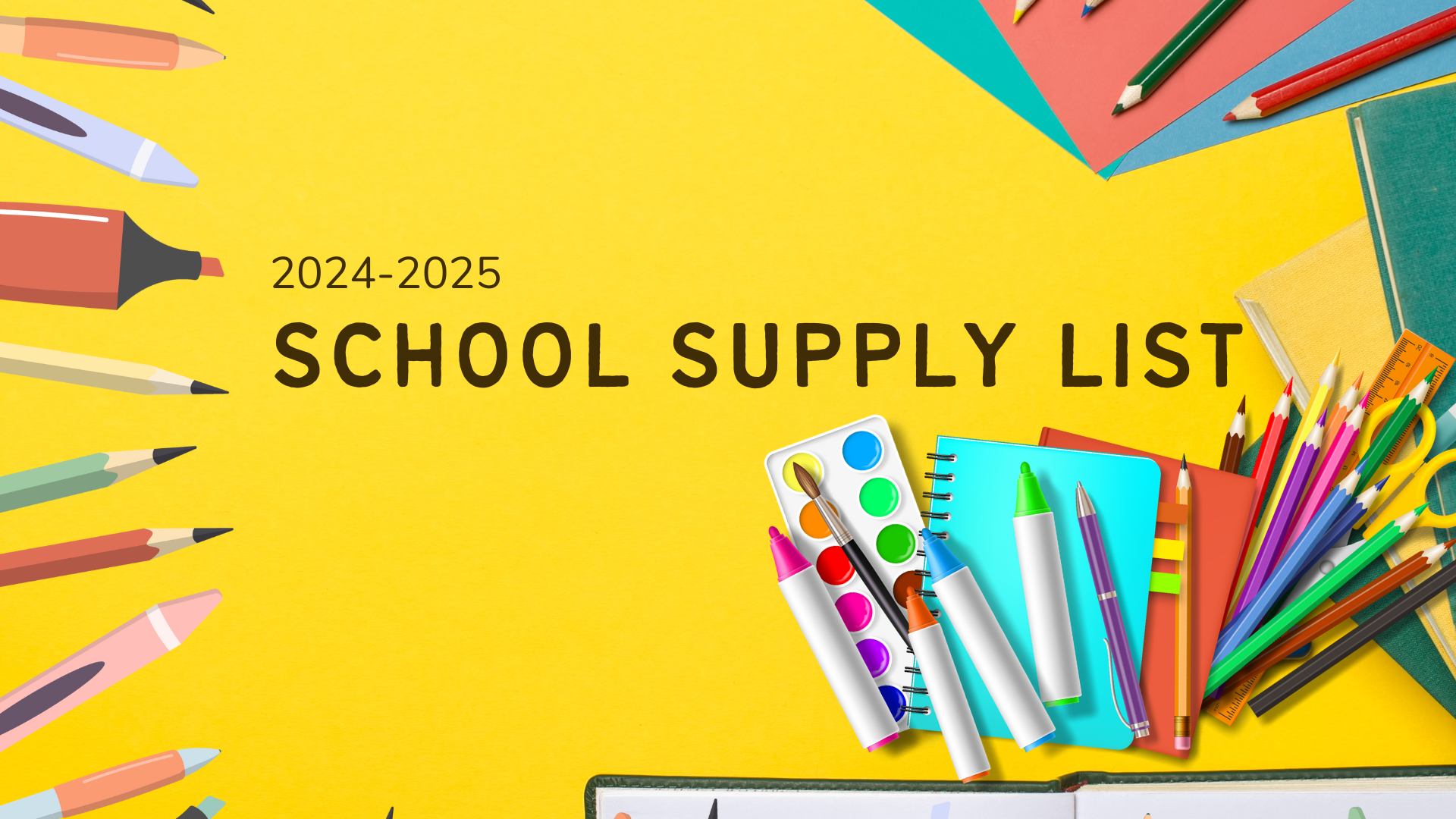 School Supply List Available