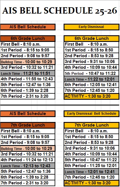 Bell Schedule