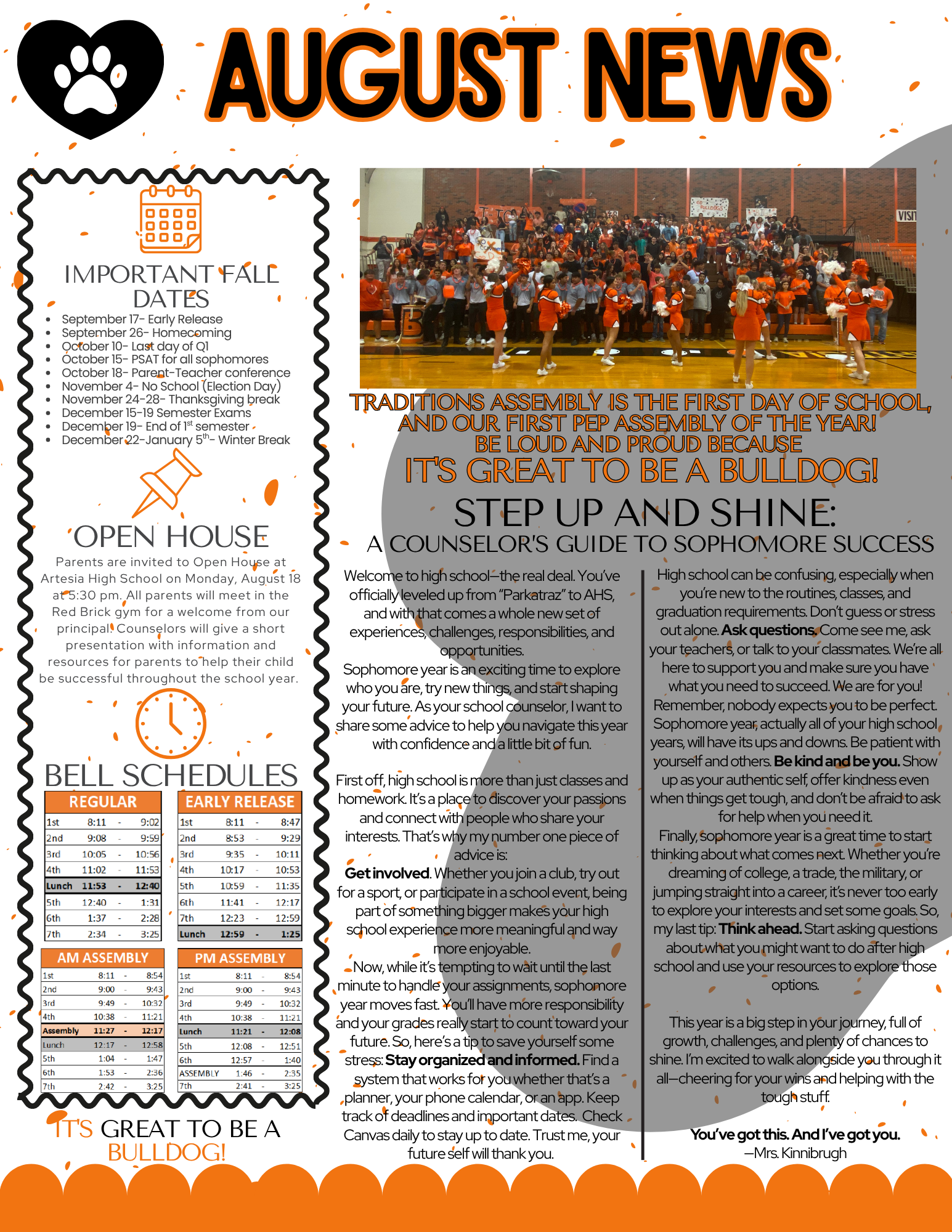 August Newsletter
