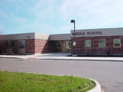 School building from Middle School