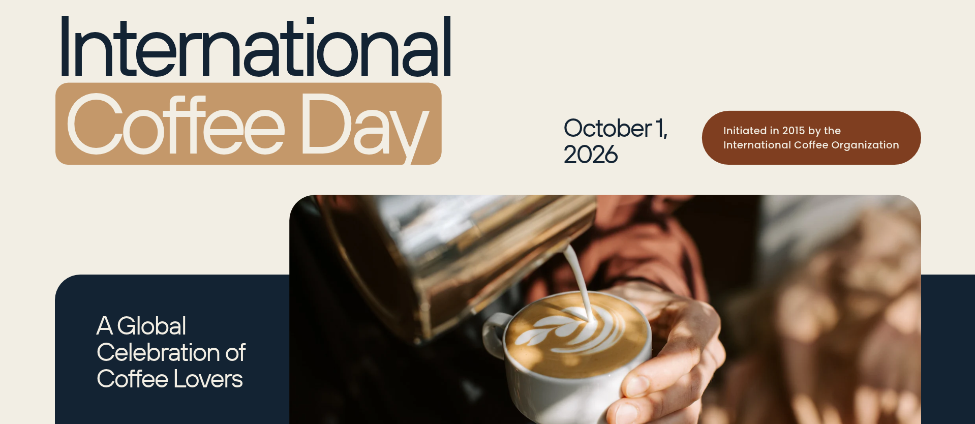 Happy International Coffee  Day, October 1