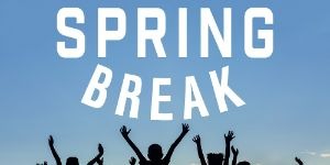 spring break with kids jumping