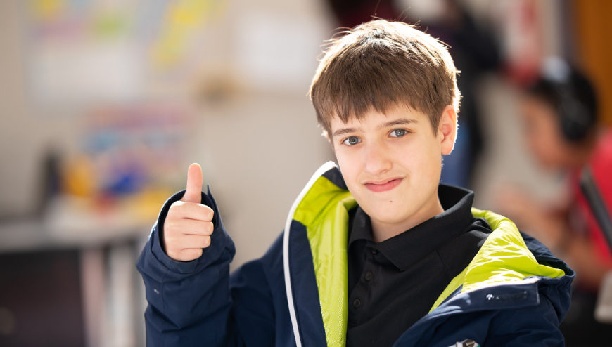 Boy Thumbs Up