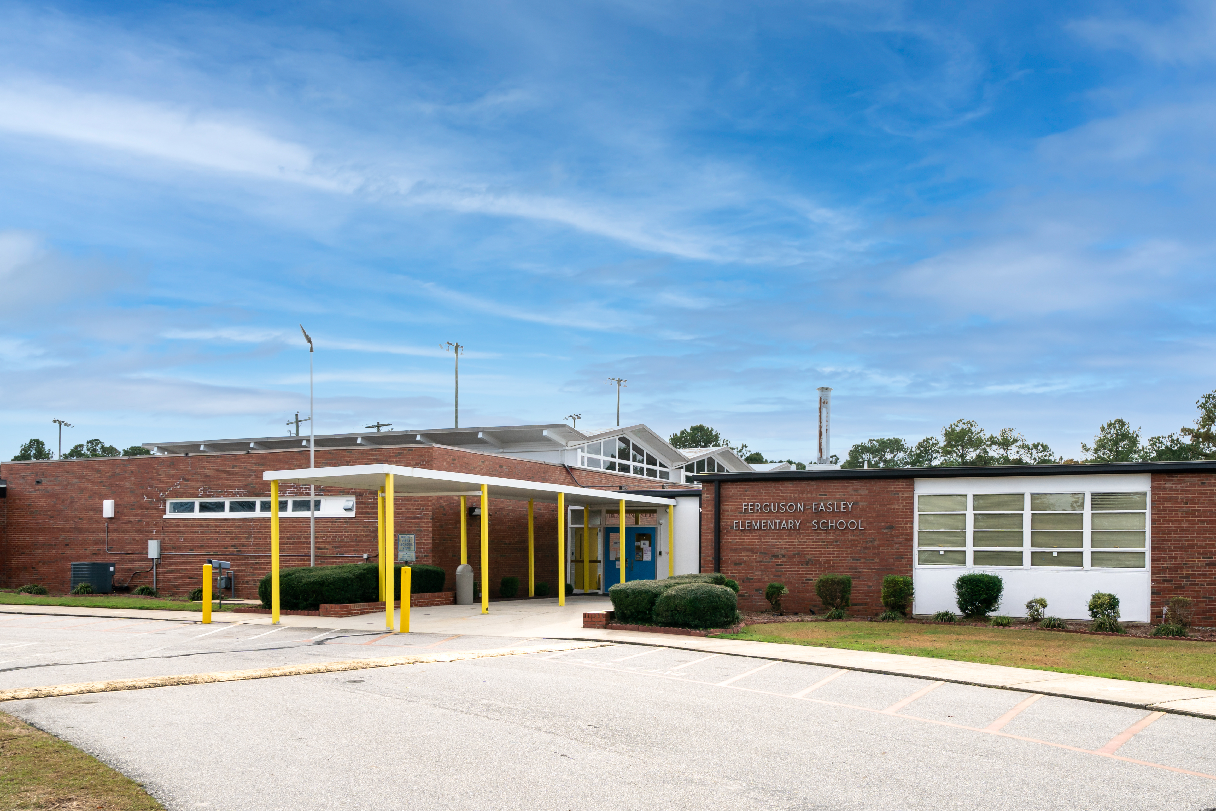 A photo of the front of ferguson easley elementary