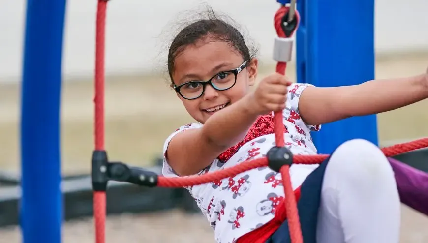 Child on the playground 