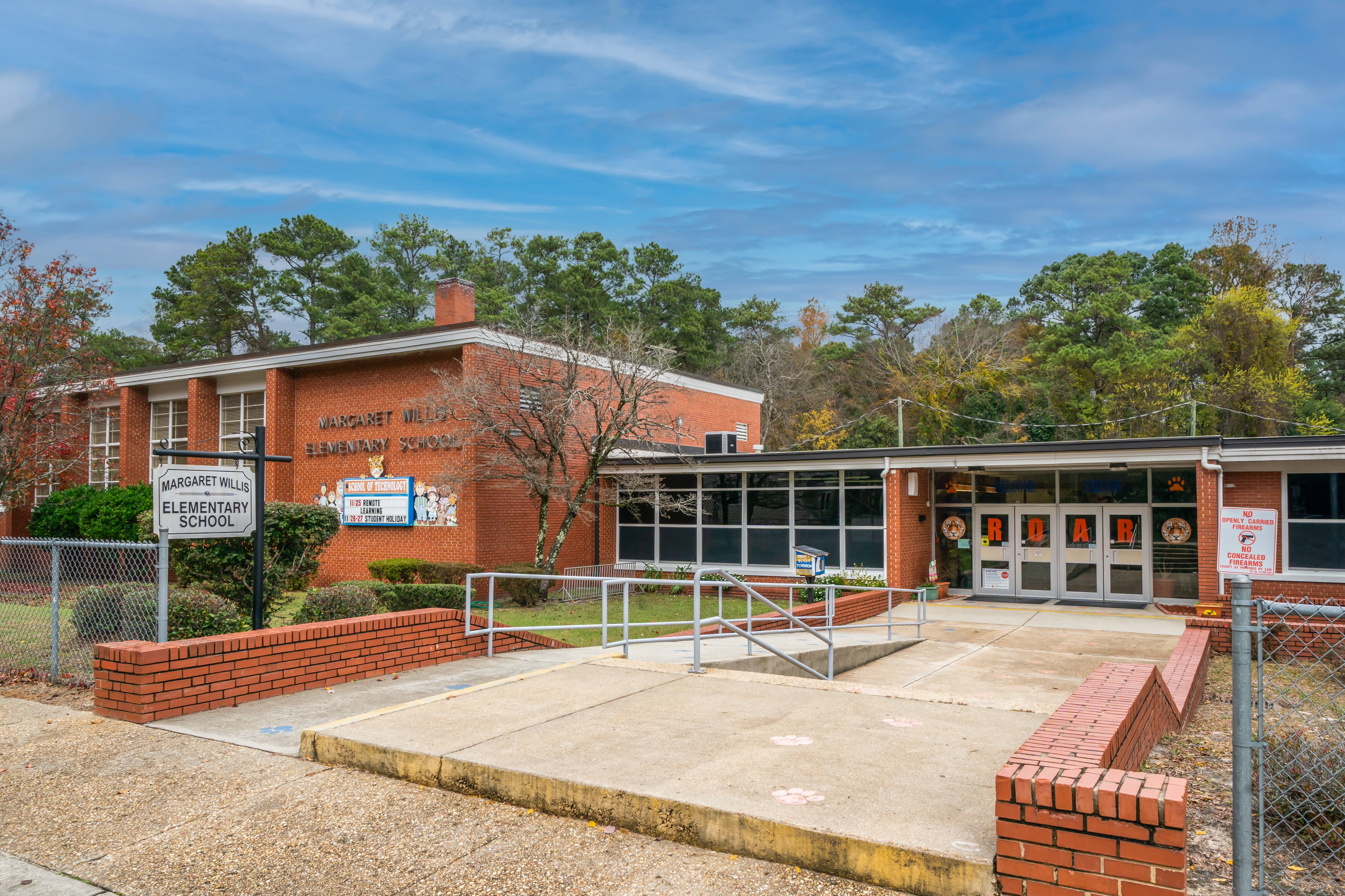 A photo of the front of margaret willis elementary