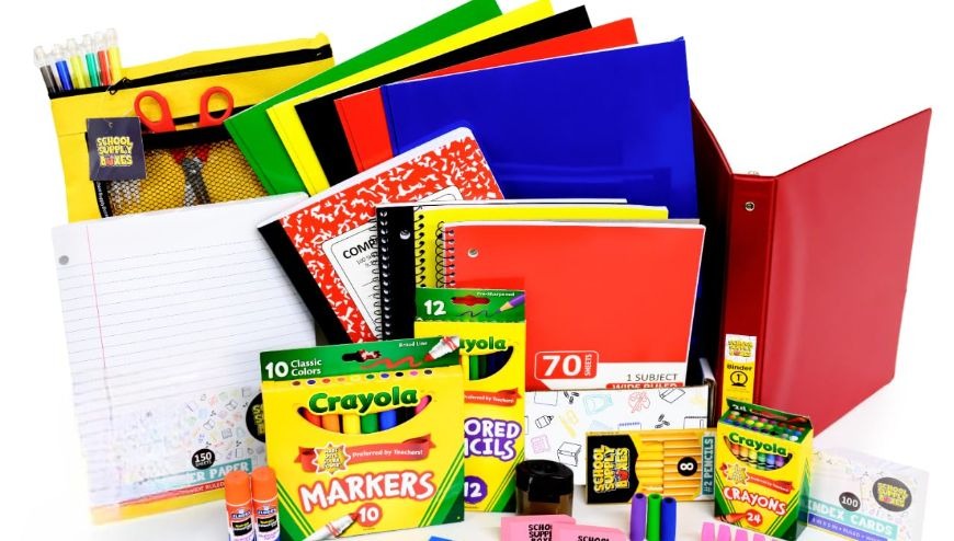 clip art of school supplies