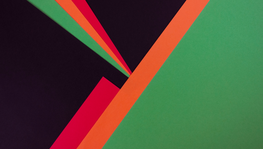 Green,black red,orange designs