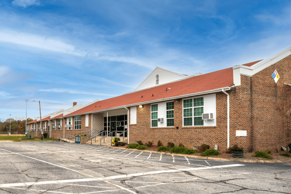 A photo of the front of stedman elementary