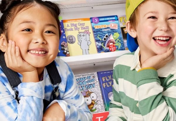 Students at the Book Fair