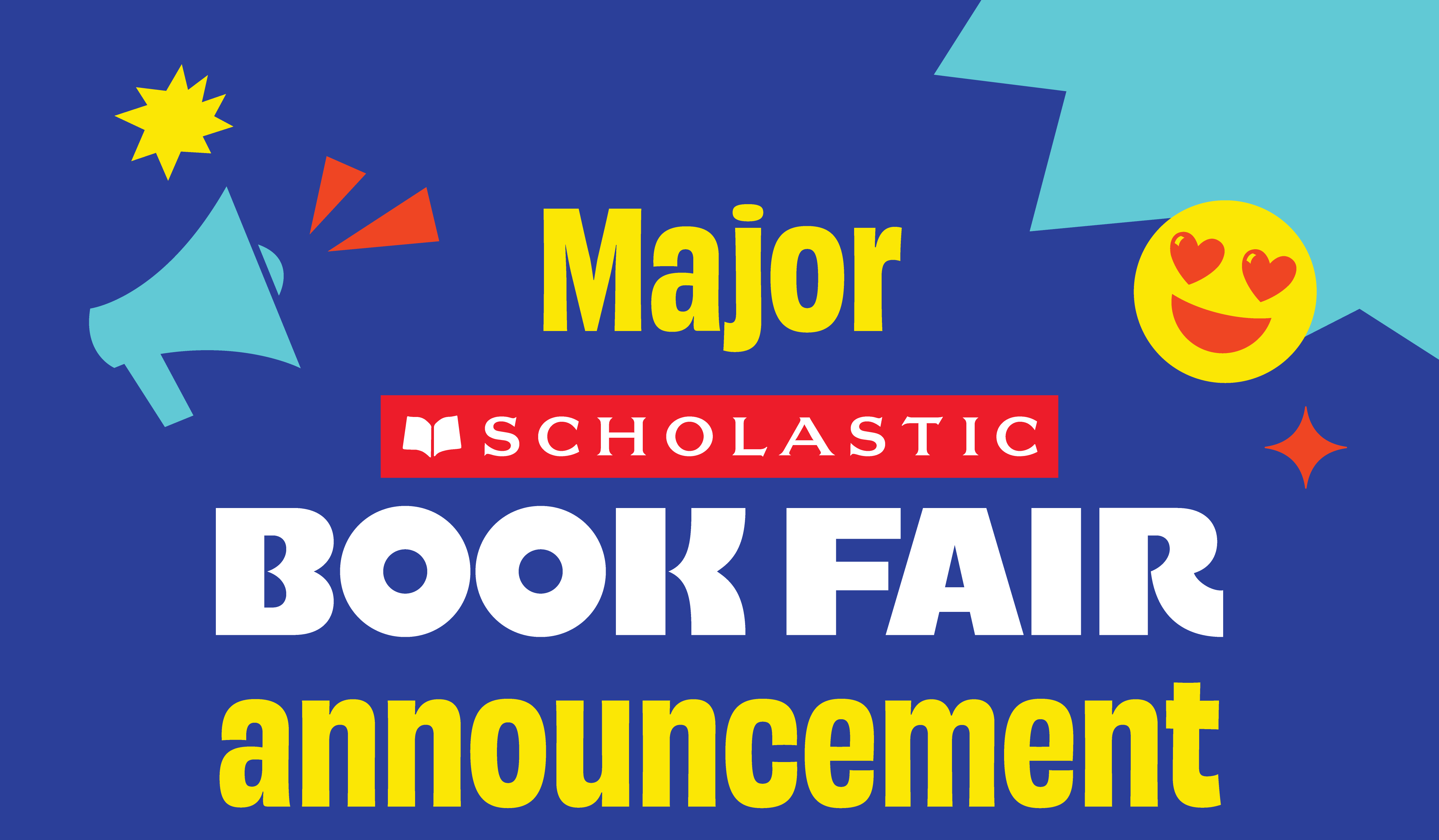 Image sharing Scholastic Book Fair announcement