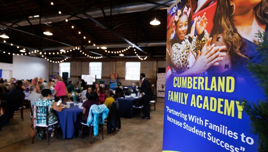 Cumberland Family Academy setting and sign