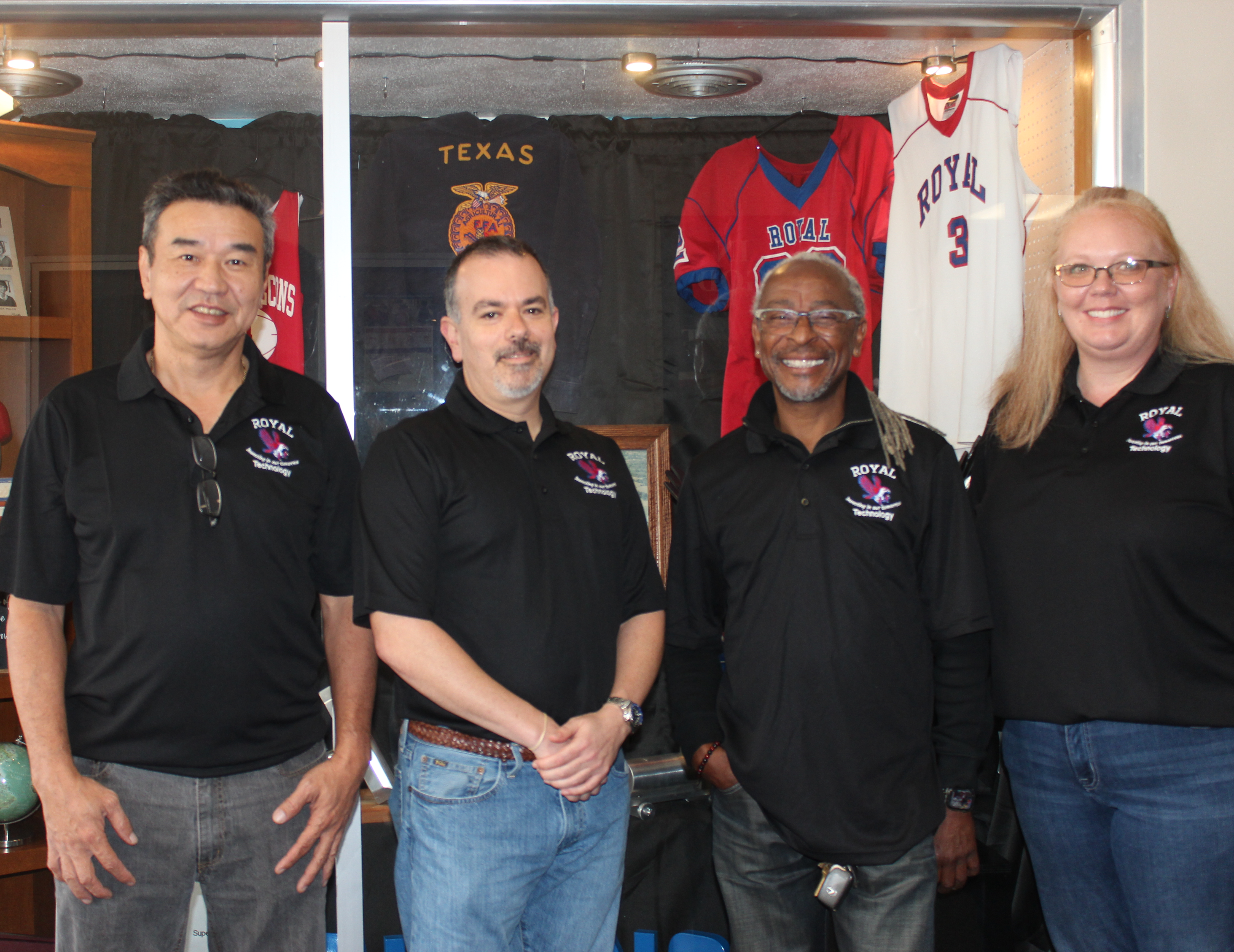 From left to right: Duc Tran, Myron Moham, Mike Nicholas, D'Andrea "Deedee" Wilson, Terri Jackson