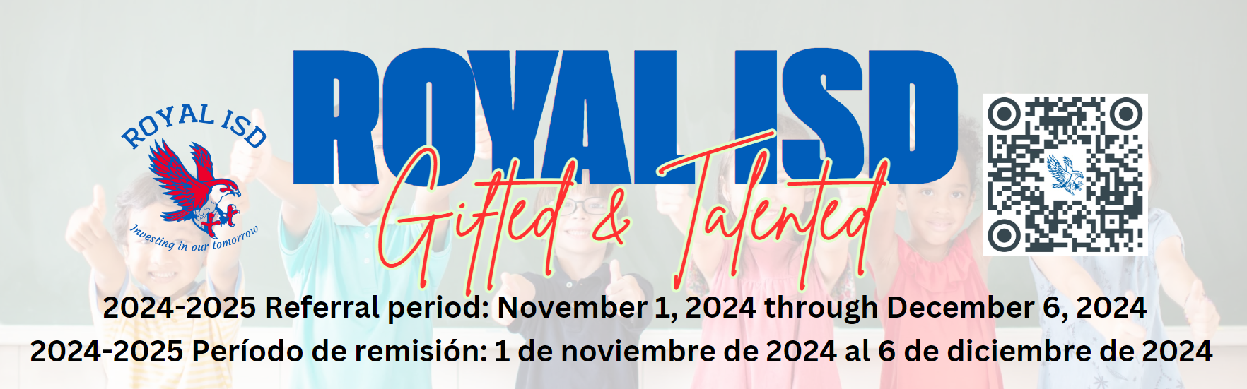 2024-2025 Período de remisión: 1 de noviembre de 2024 al 6 de diciembre de 2024 2024-2025 Referral period: November 1, 2024 through December 6, 2024