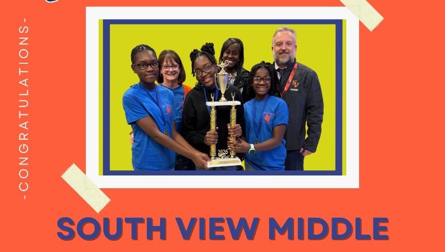 Battle of the Books team with coach and admin