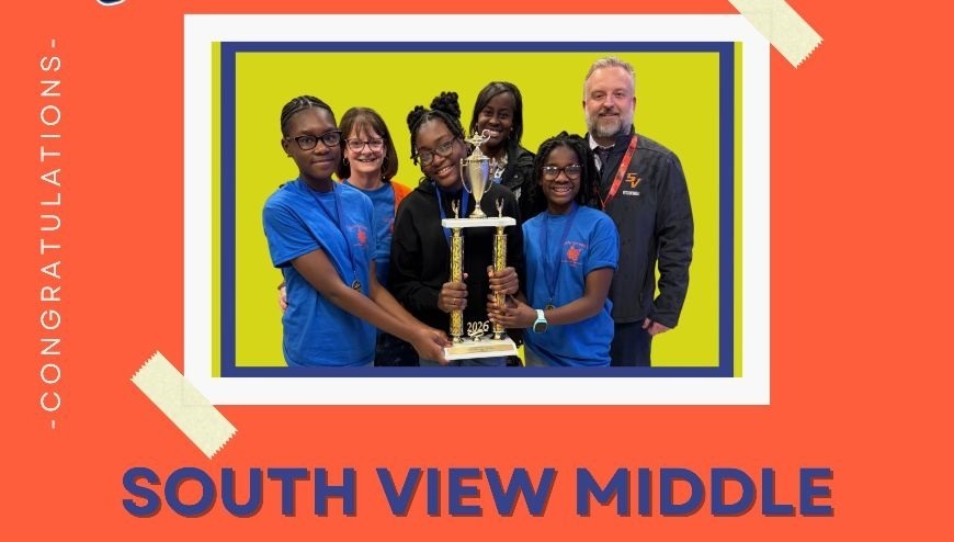 Battle of the Books team with coach and admin