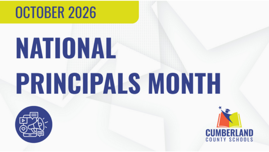 Flyer with the words National Principal Month