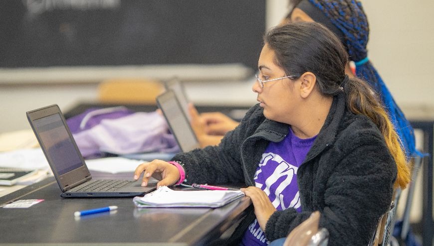 Femas Student at Desk