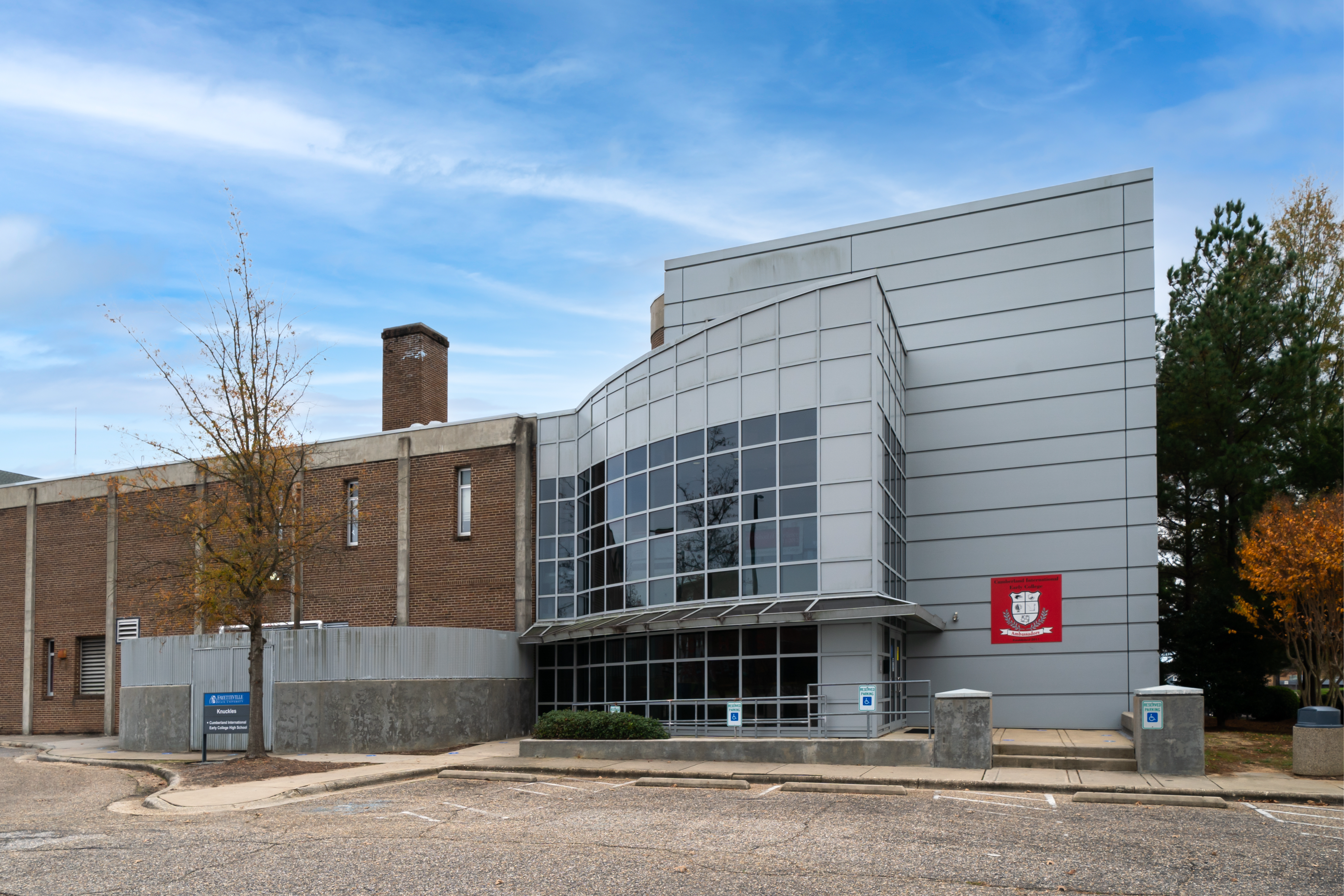 A photo of the front of cumberland international early college high