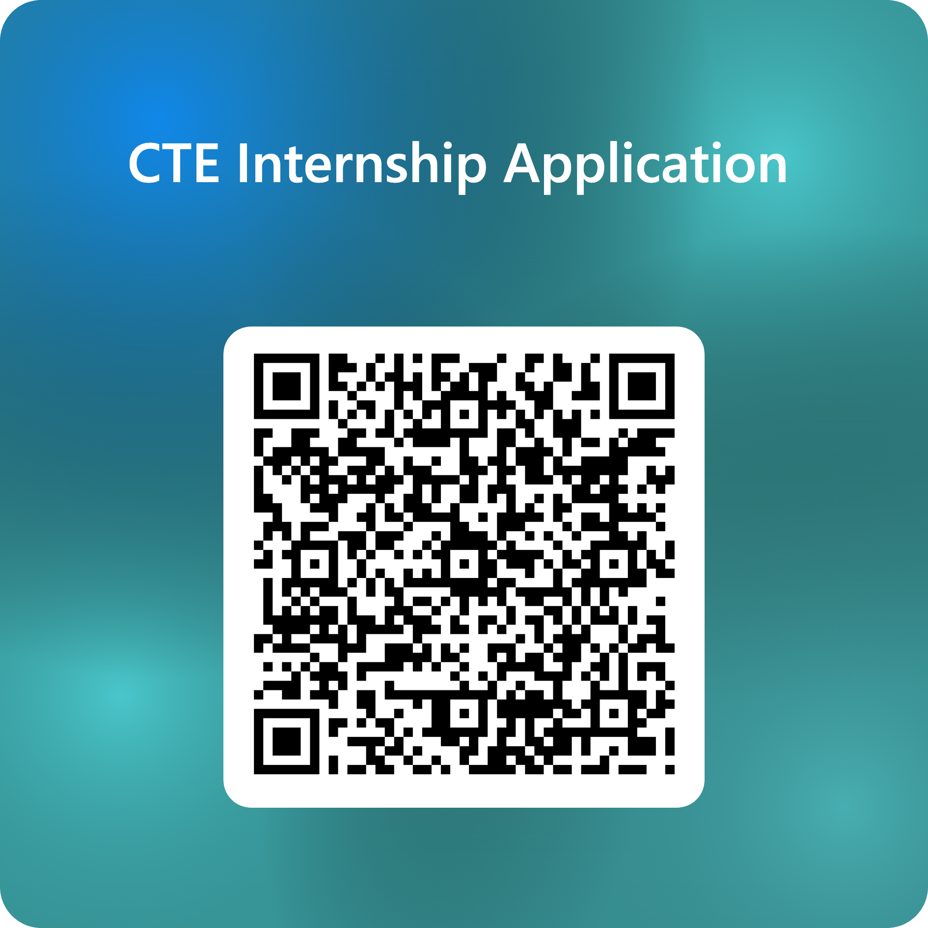 CTE Internship Application QR Code