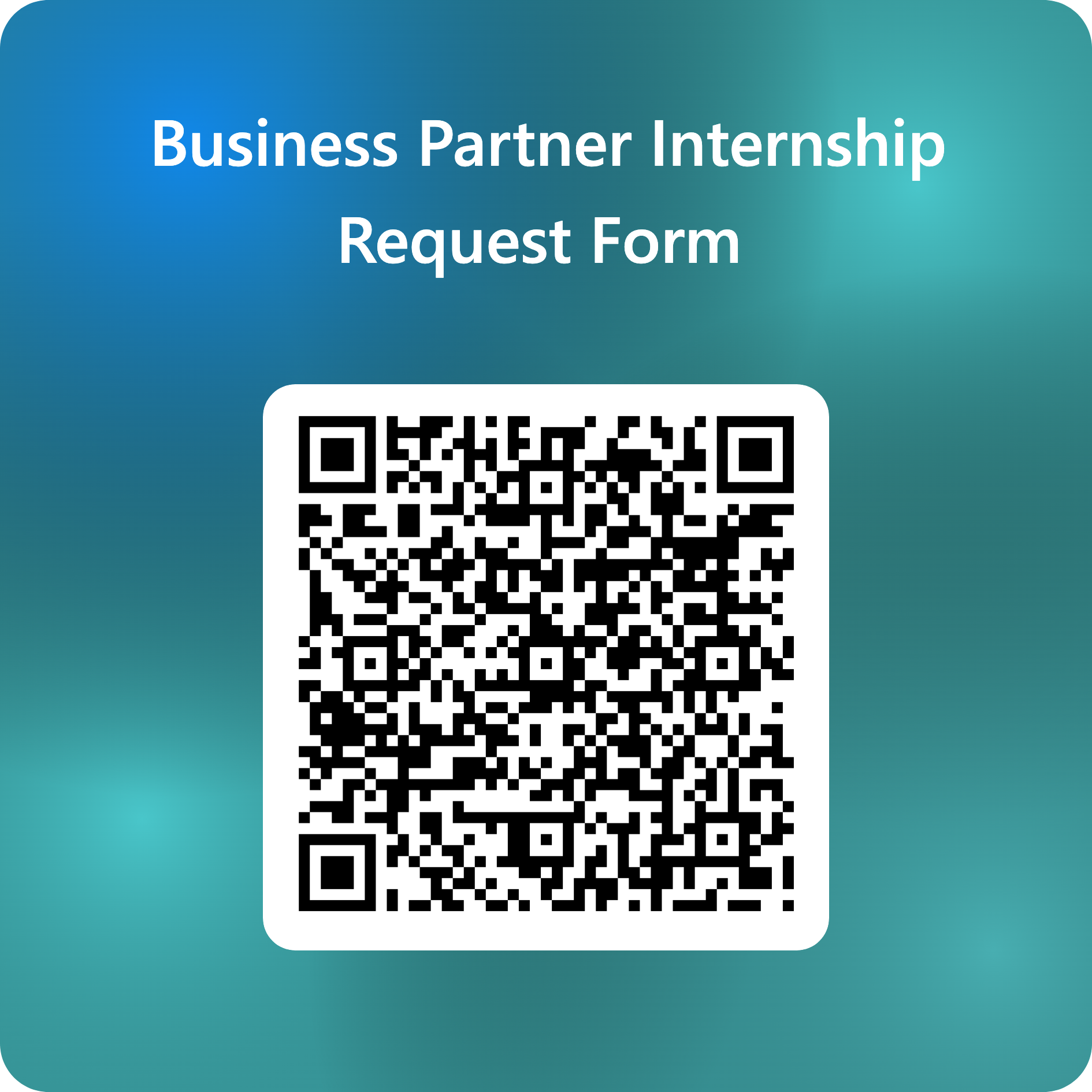 CTE Business Partner Internship Request QR Code